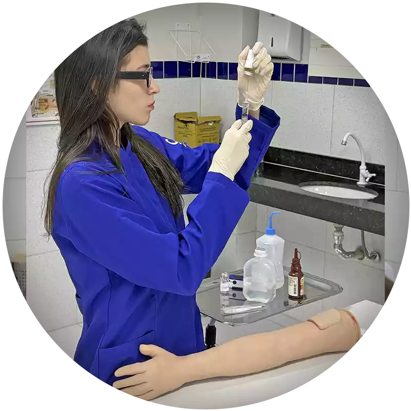 NavegaTec curso profissionalizante de injetáveis diluição e preparo de medicamentos
